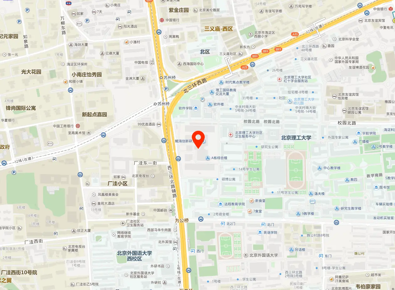中关村国防科技园地图位置